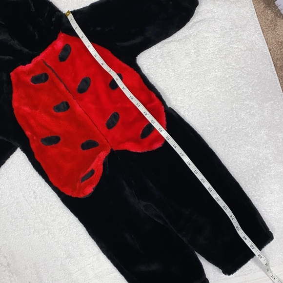 Celebration Halloween plush zip one piece ladybug costume 12-24m - Picture 3 of 6